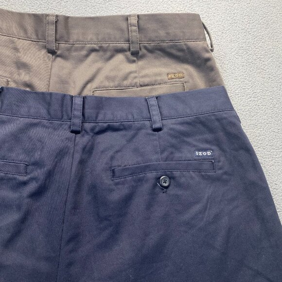 Izod , Bundle Of Two Dress Pants Mens Size 36X30,Pleated,Classic Fit,Cotton - Picture 10 of 12